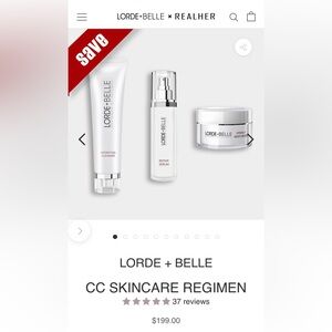 Lorde + Belle CC Skincare Regimen - Hydra-V Cleanser + Repair Serum +Moisturizer